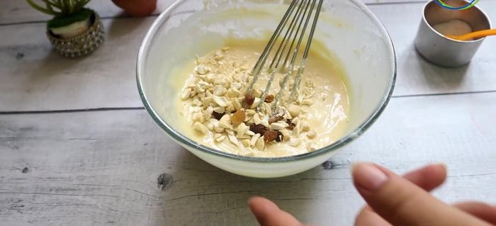 Fold in the chopped dry fruits.