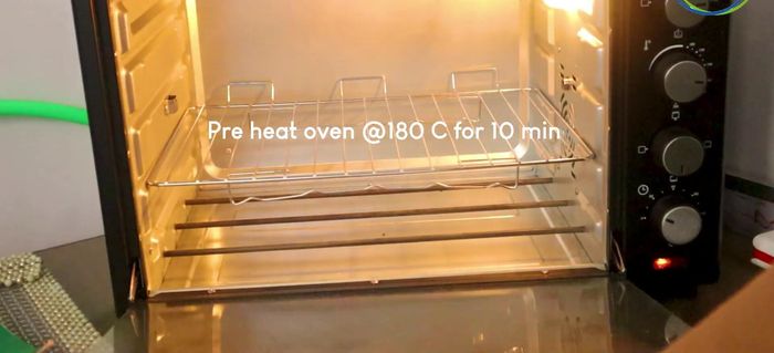Bake in a preheated oven at 180°C (or 160°C for a longer baking time) for approximately 40-50 minutes.