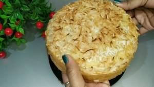 Soft & Moist Coconut Semolina Cake Recipe