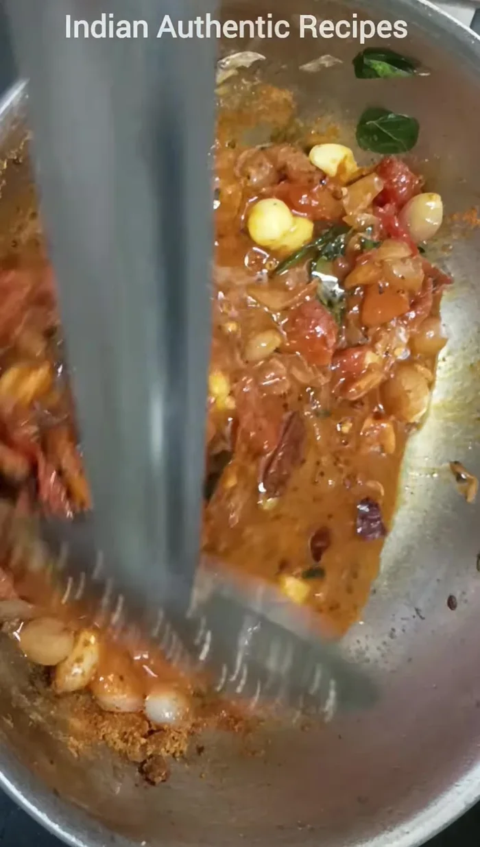 Add water and bring to a boil until the raw smell is gone.