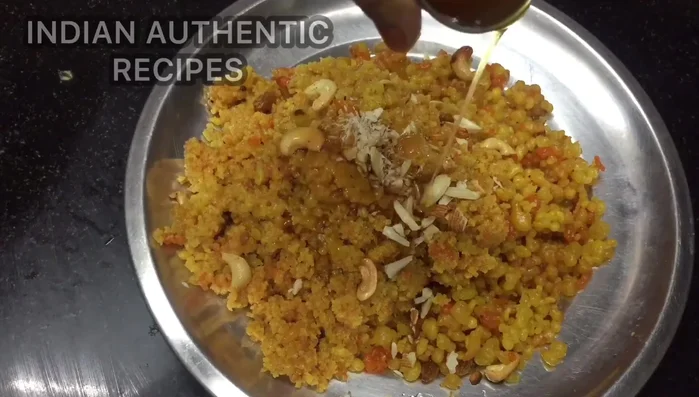 Mix well to form laddu. (Detailed instructions missing from transcript)