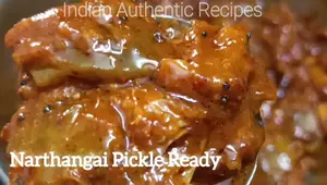 Authentic Indian Narathangai Pickle Recipe (Easy & Spicy)