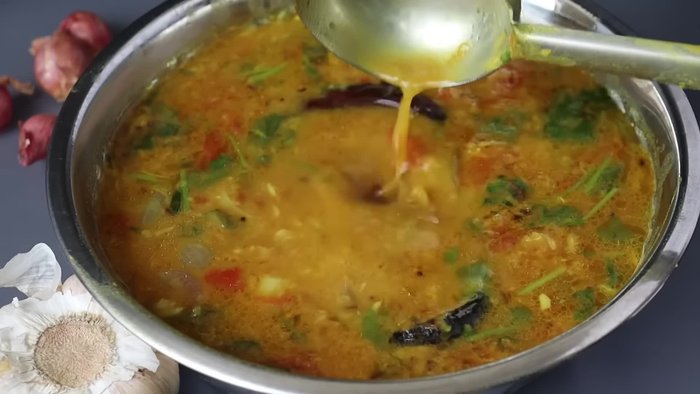 Rinse and prepare the moong dal.