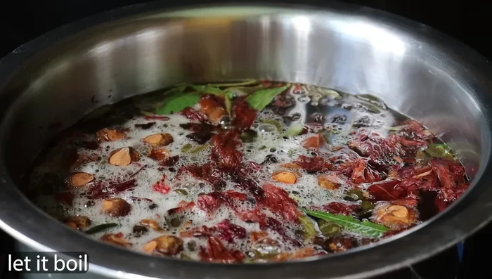 Heat the mixture again on high flame until it boils.