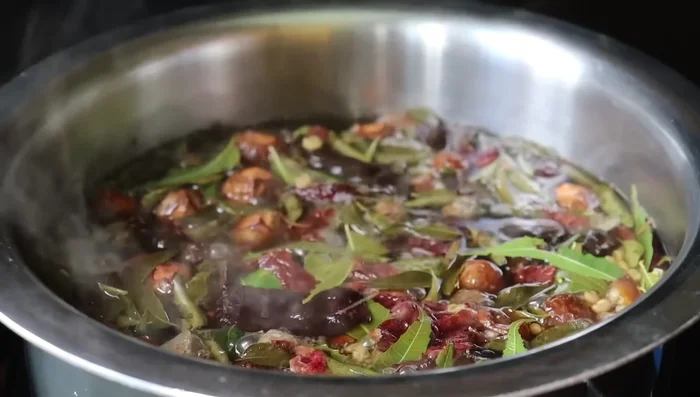 Turn off the stove and let it cool completely.