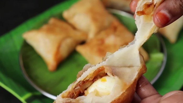 Add the eggs.
