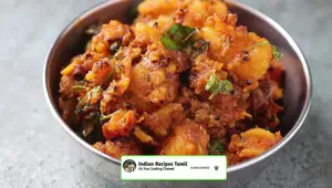 Spicy Potato Masala (Potato Poriyal) - Wedding Style Recipe