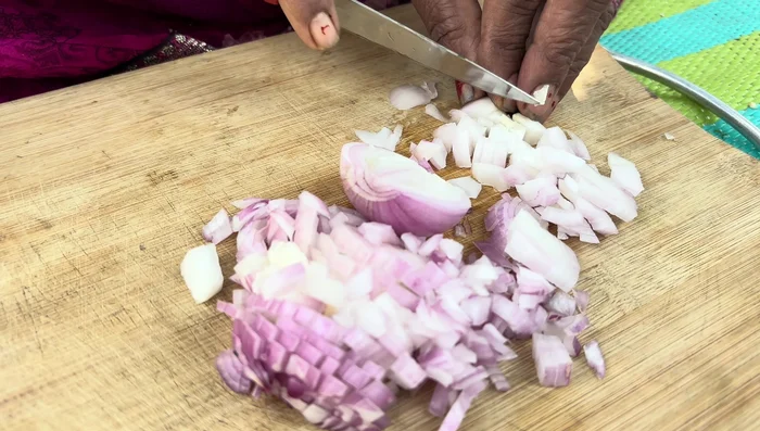 Finely chop one onion.