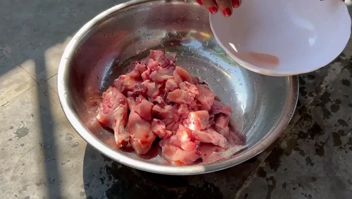 Wash the chicken thoroughly.