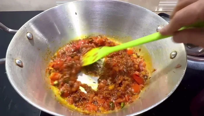 Add roasted cumin powder and garam masala. Stir well.
