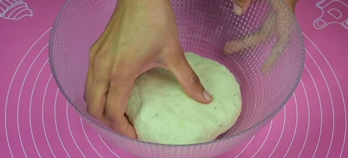 Divide the dough into 8 portions. Roll each portion into a thin, lengthwise rectangle.