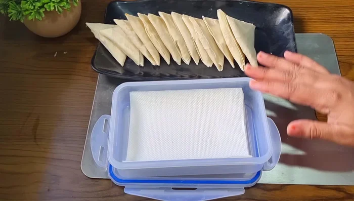 Store the unfried samosas in an airtight container in the freezer for up to 1.5 months.