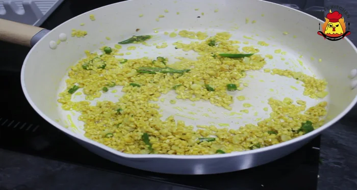Add the chopped fenugreek leaves.