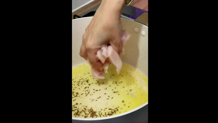 Add chicken to the pan.