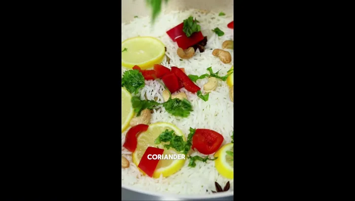 Cover and cook, allowing the steam to fluff the rice.