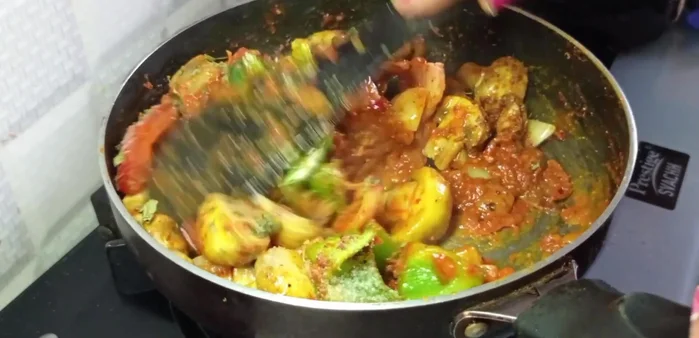 Stir in kasuri methi. Add a little water to achieve desired consistency.