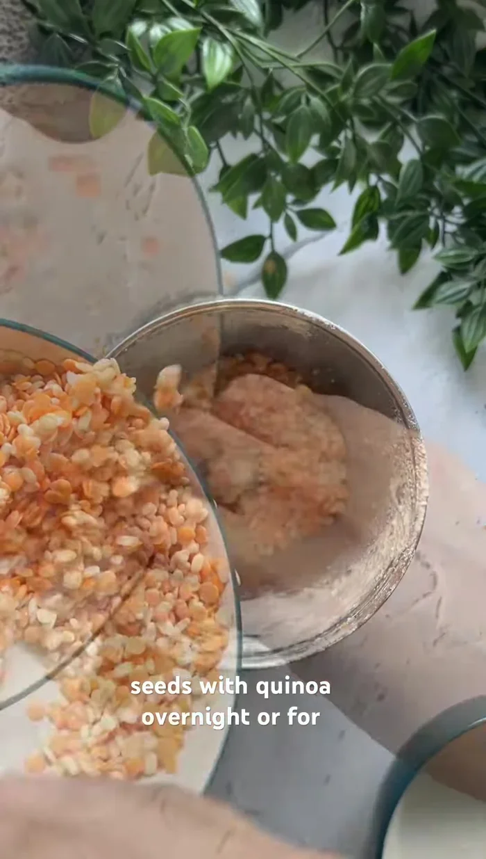 Soak quinoa and chia seeds overnight or for 5 hours.