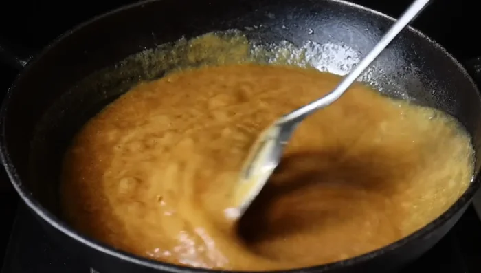 Add ghee/clarified butter.