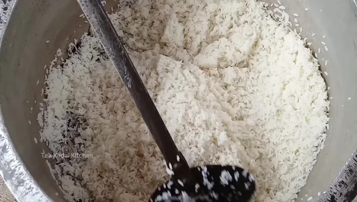 Grind the fried spice mixture into a fine powder using a mixie/blender.