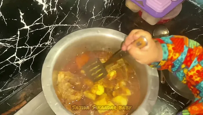 Add potatoes.