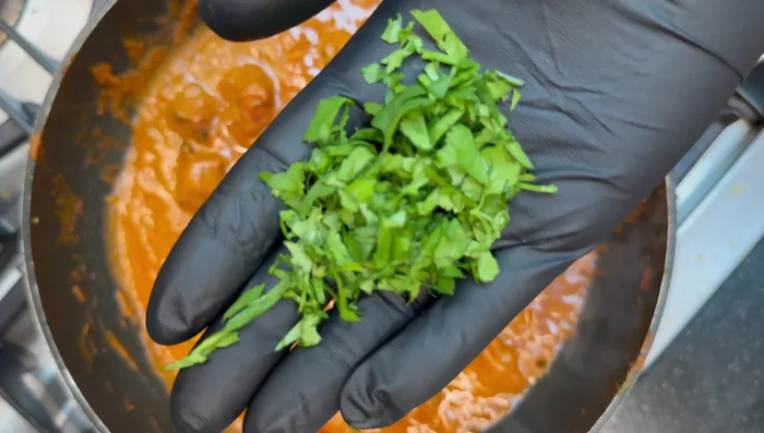 Finish with fresh coriander.
