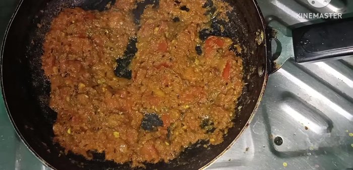 Add more oil if needed and fry the masala nicely.