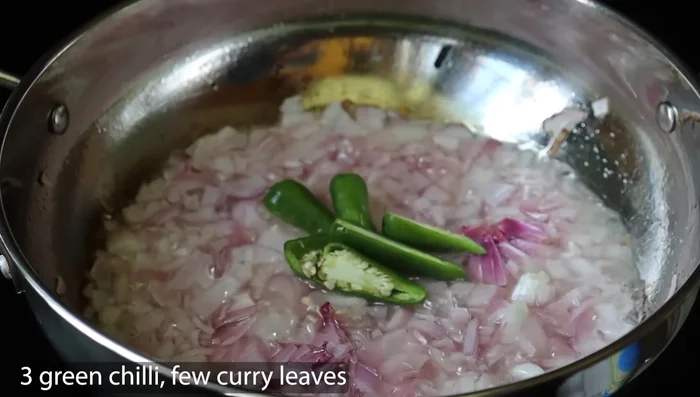 Add chopped onions and sauté until golden brown.