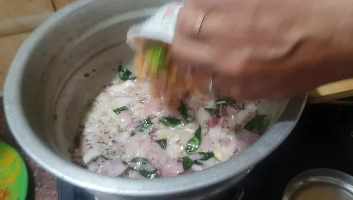 Add the prepared onion-chili-ginger-garlic paste and mix well.