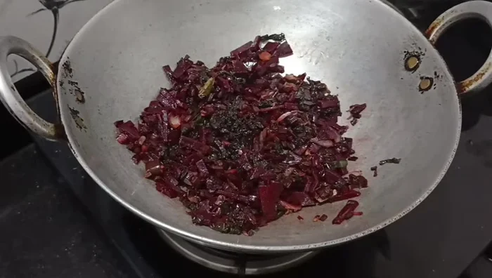 Continue frying until everything is well cooked and combined.