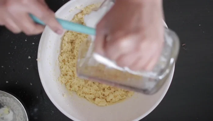 Fold in the rest of the egg whites gently.