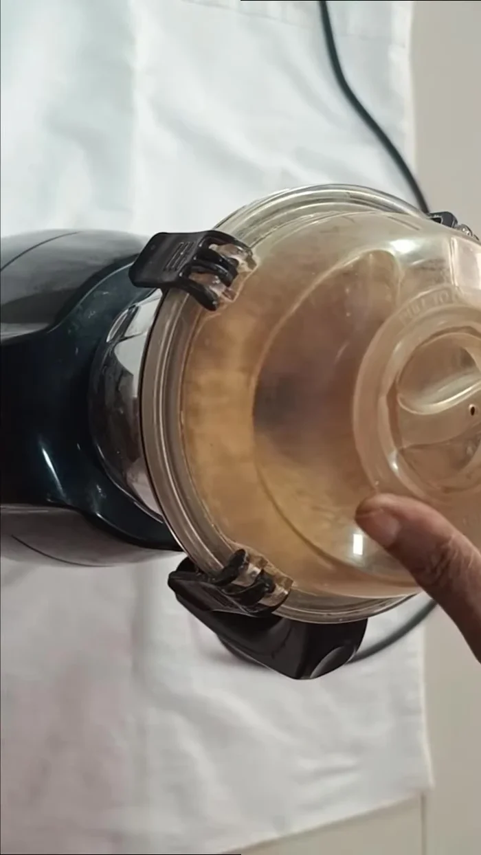 Blend the mixture in the mixer intermittently until a powder forms.