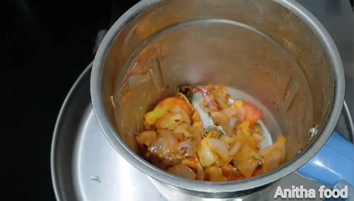 Cool the mixture, then blend it in a mixer.