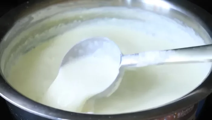 Allow the mixture to cool slightly.