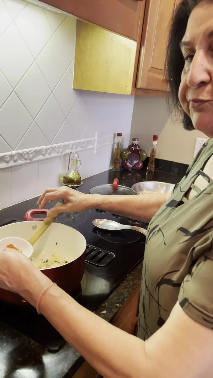 Stir in 1/2 tsp cayenne pepper. Remove from heat to prevent browning.