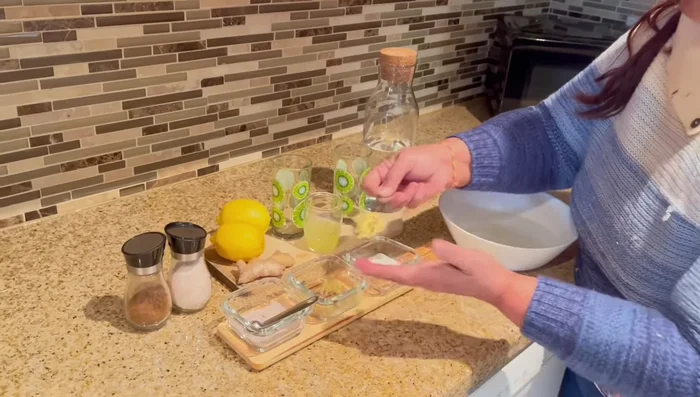 Add ginger (1 tbsp per glass).