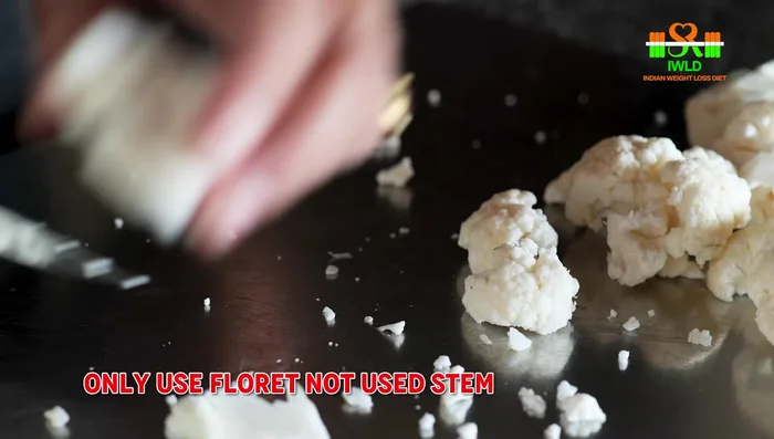 Add cauliflower florets (avoiding the stems). Saute for a while.