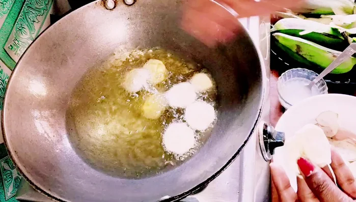 Repeat steps 4-7 until all the banana chips are cooked.