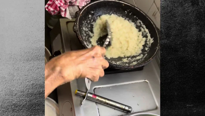 Stir briskly for a few minutes until the milk dries up.