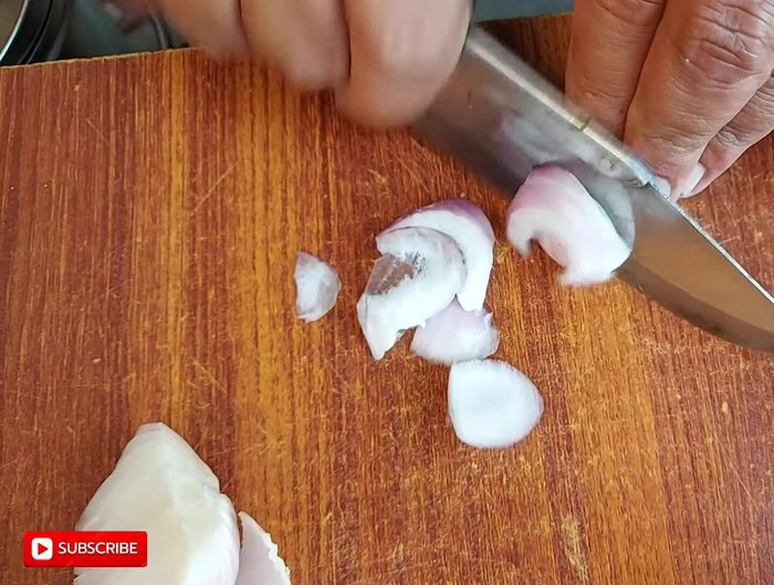 Chop the onion.