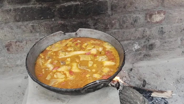 Add water and simmer, covered, for at least 30 minutes.