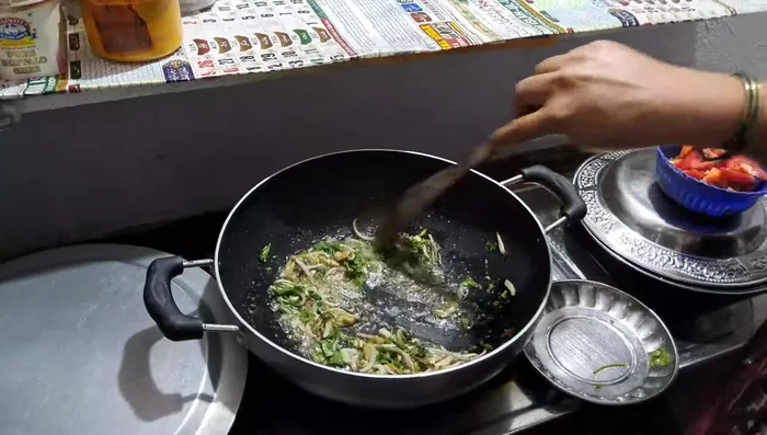 Add tomatoes and salt.