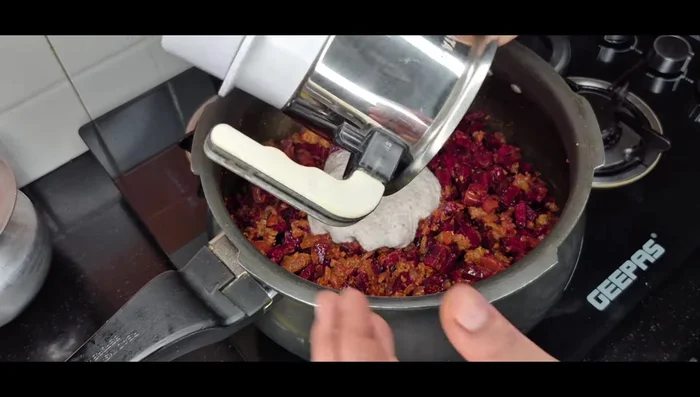 Mix well. Add grated coconut (optional).