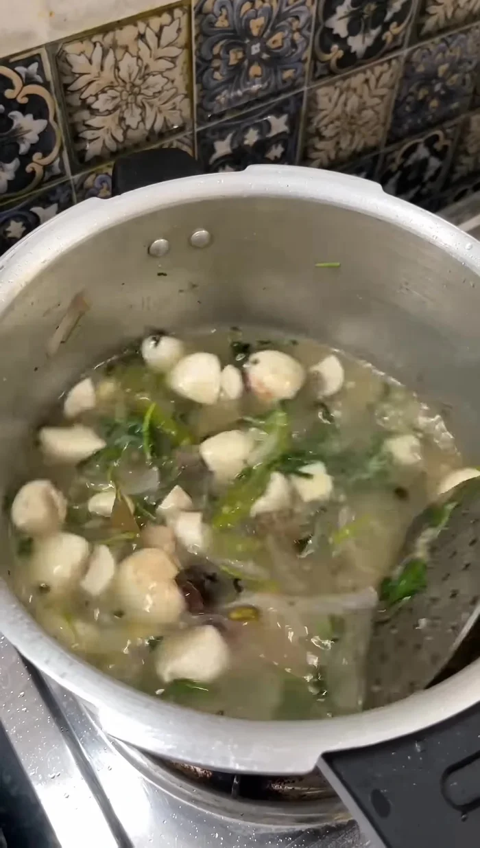 Bring the water to a boil.