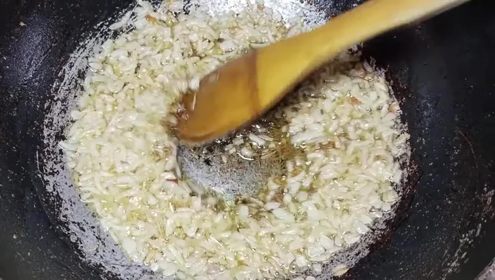 Add cumin seeds, garlic-ginger paste, and fry for 1 minute.