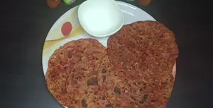 Beetroot Carrot Thepla & Tomato Chutney: Healthy Indian Flatbread