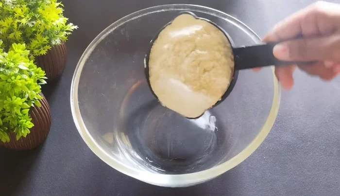 Take 1 cup of all-purpose flour (or wheat flour).