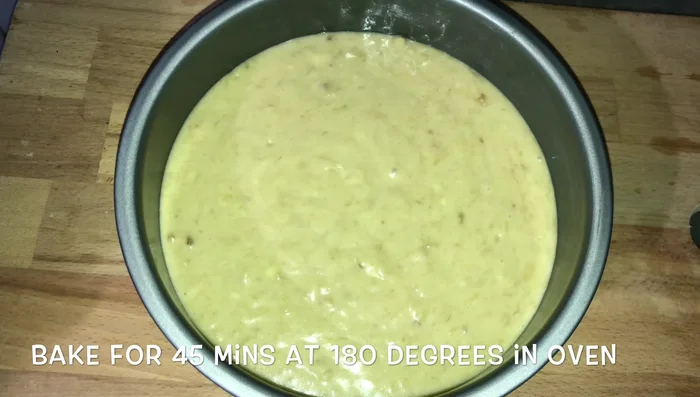 Bake at 180 degrees Celsius for approximately 25 minutes.