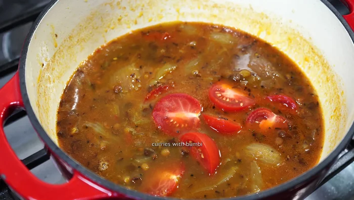 Simmer for about 5 minutes.