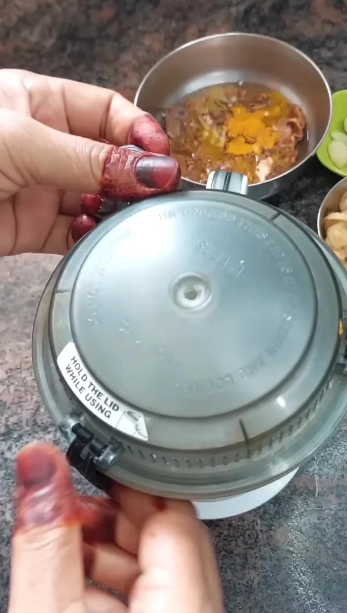 Fry fenugreek seeds, turmeric, and add to chutney paste.