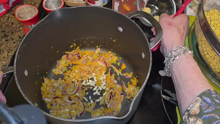 Add ginger (fresh or paste), and cook for 1 minute.